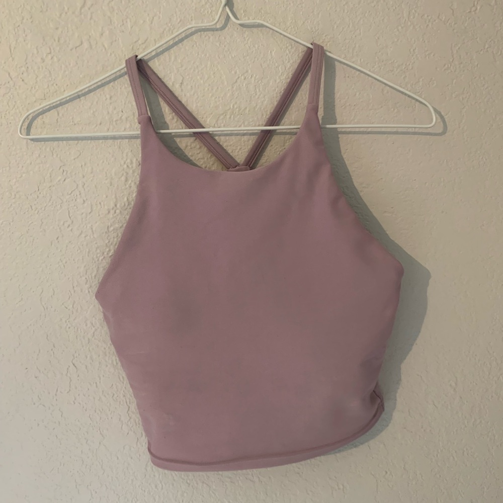 Purple Crop Top Workout